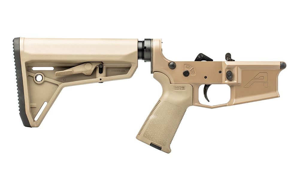 Aero Precision M4E1 Complete Lower Receiver w/ FDE MOE Grip & SL Carbine Stock - FDE Cerakote