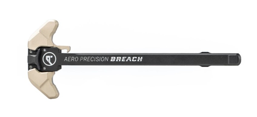AR15 BREACH® Ambi Charging Handle w/ Small Lever - Black/Tan