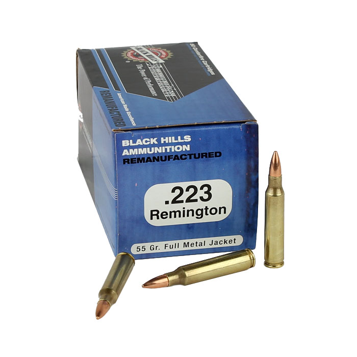 Black Hills .223 55 GR. FMJ - Remanufactured - 50RD
