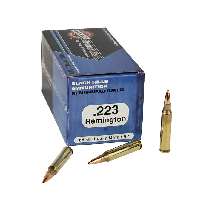 Black Hills .223 Rem 68GR. Heavy Match HP - Remanufactured - 50RD