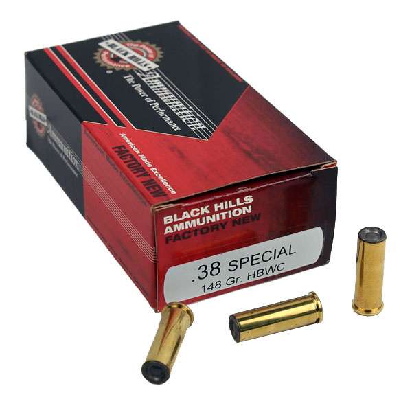 Black Hills .38 Special 148 GR. HBWC - 50RD - Factory New