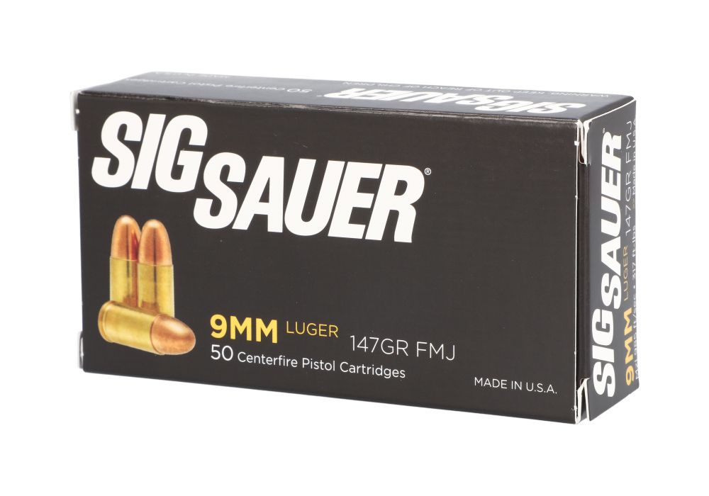 Sig Sauer 9MM, 147GR, ELITE BALL, FMJ