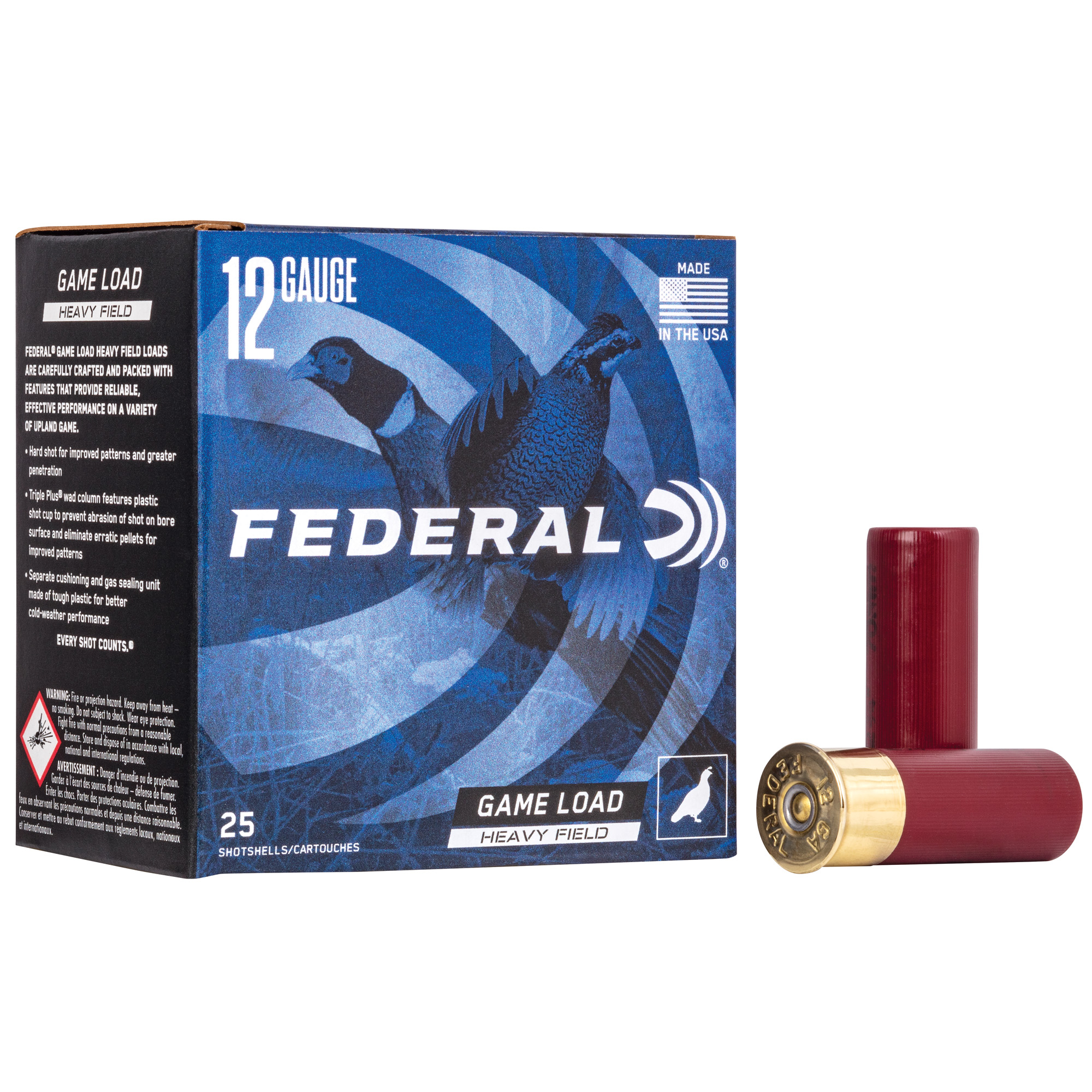 Federal H12575 Game-Shok Upland Heavy Field 12 Gauge 2.75