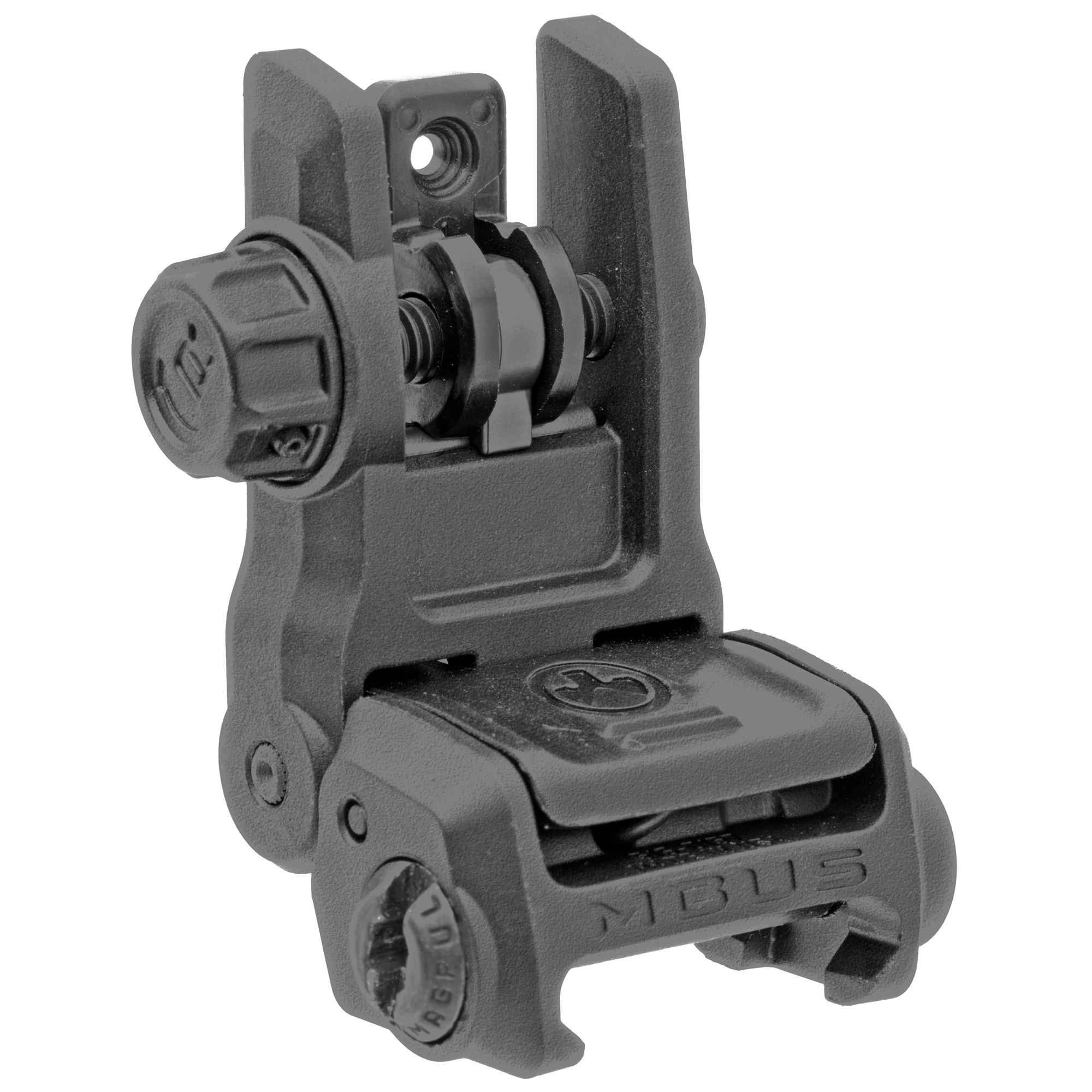 Magpul MAG1167-BLK MBUS 3 Rear Sight Flip Up Black for AR-15, AR-10, M4, M16