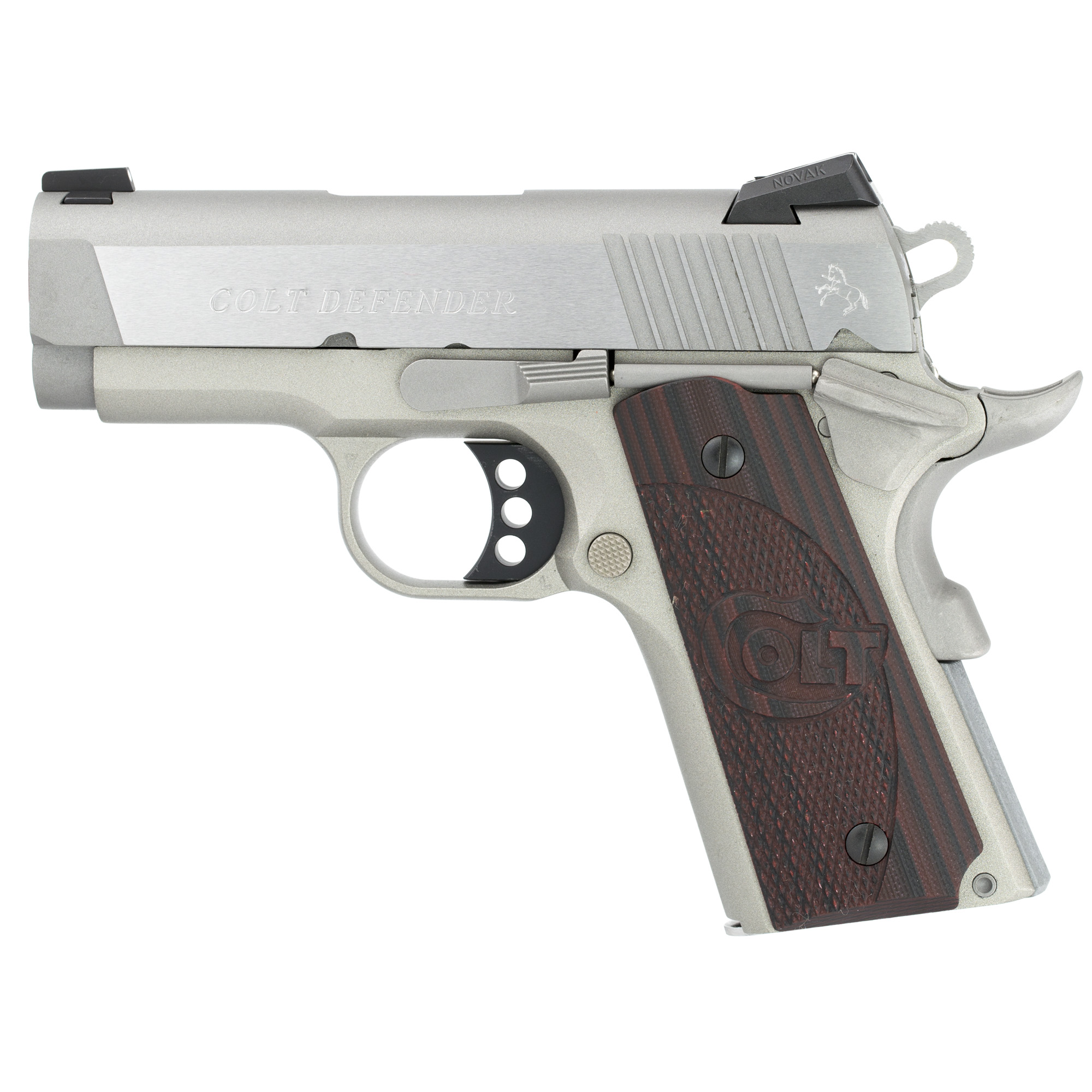 Colt Defender, Rubber Grips, SS/AL .45AC - Top Gun Supply