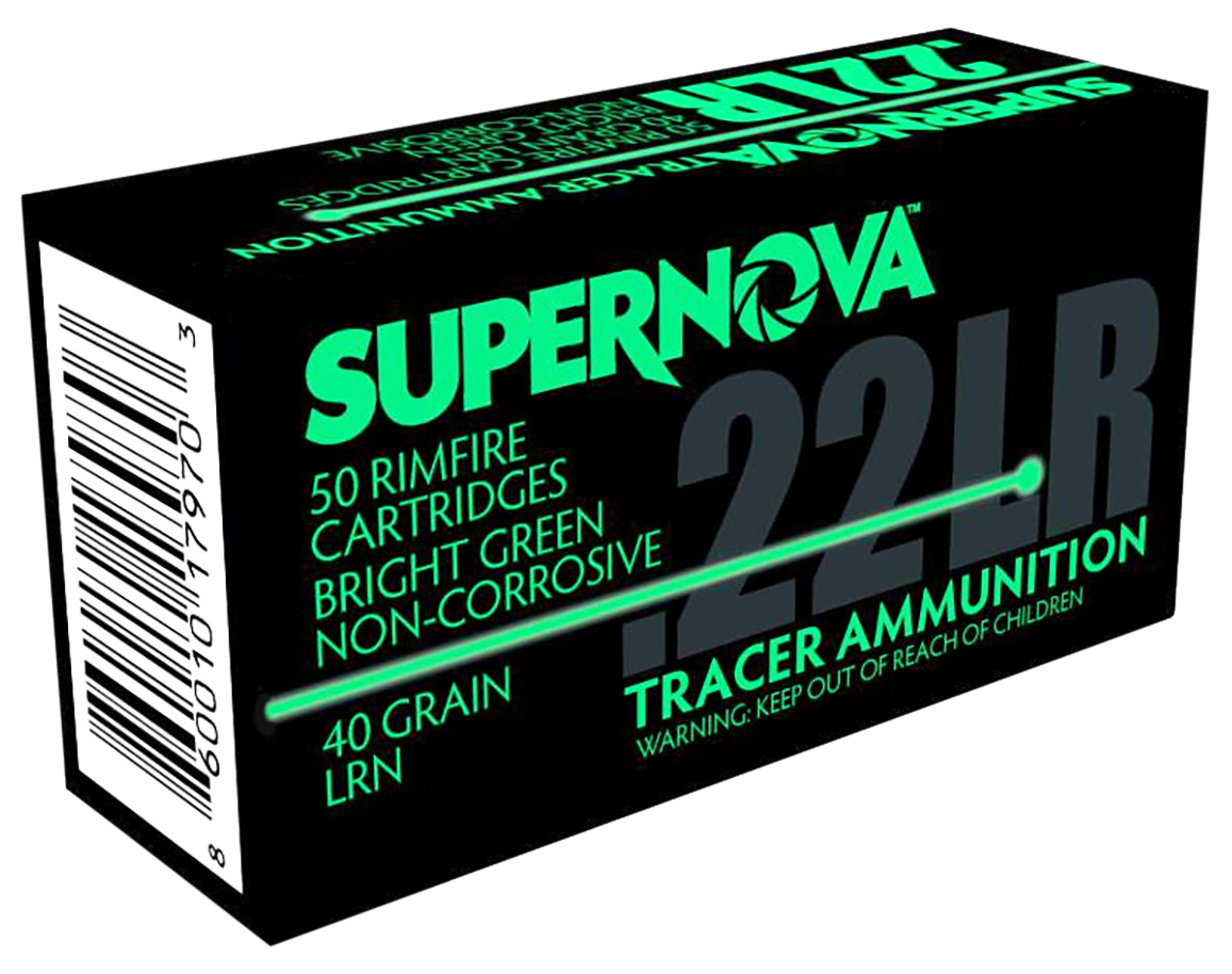 Supernova PMSN22LRG Green Tracer Non-Corrosive 22LR 40gr Lead Round Nose