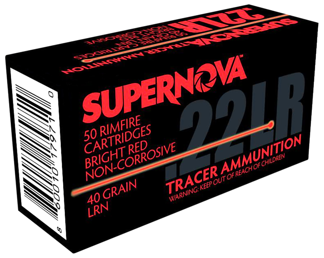 Supernova PMSN22LRR Red Tracer Non-Corrosive 22 LR 40 gr Lead Round Nose