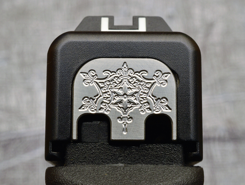 Milspin Custom Stainless Steel Back Plate For Glock Pistols