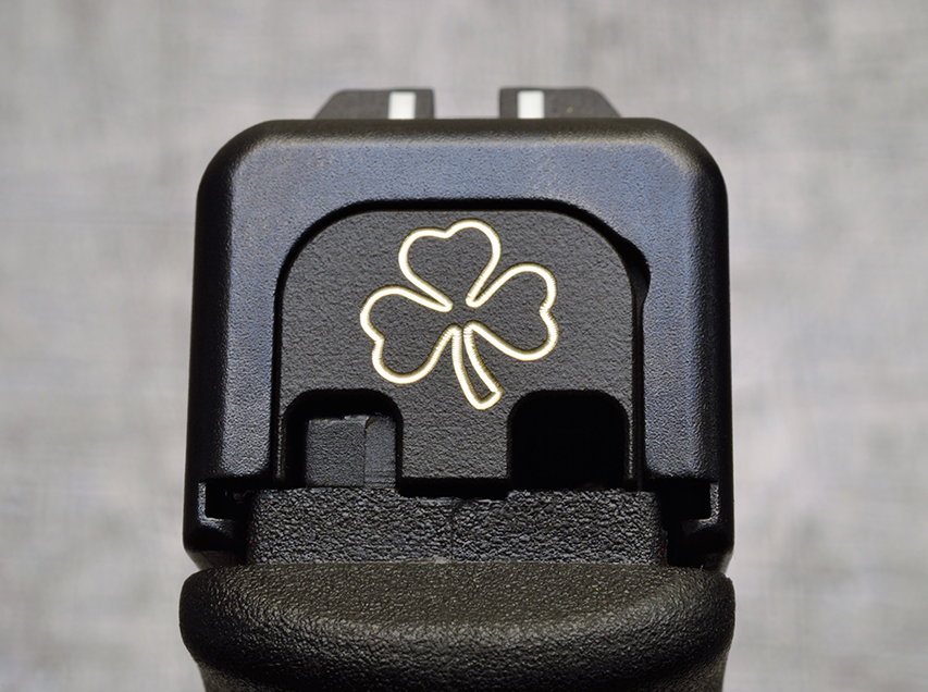 Milspin Custom Back Plate - Standard - Black on Brass