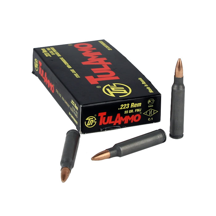 TULA .223 55 GR. FMJ - Steel Case - 20RD