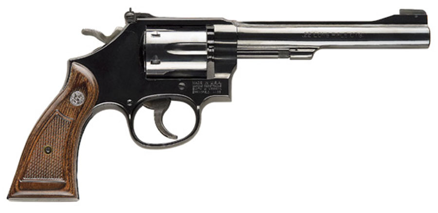Smith & Wesson Model 17 Masterpiece, Six Shot, 6 inch .22LR - Blue