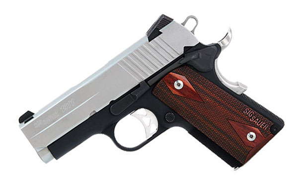 Sig Sauer 1911 Ultra Compact, Two-Tone, .45ACP, Night Sights -  W/FREE 1911-22