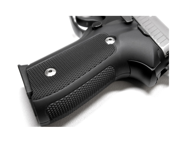 Hogue Extreme Aluminum Grips P226 - CHECKERED MATTE BLACK