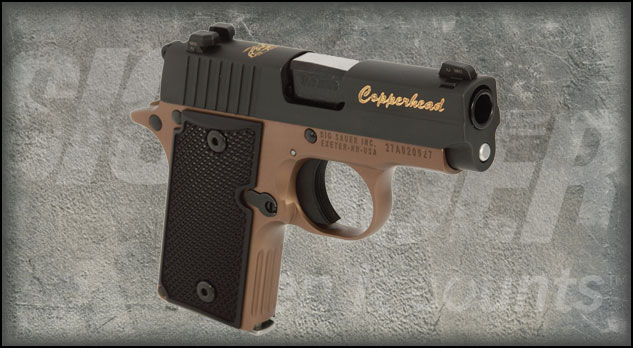 Sig Sauer P238 .380ACP, Copperhead, Aluminum Grips, Night Sights, SAO