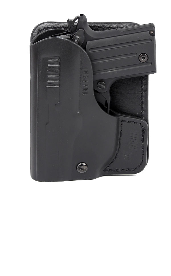 Sig Sauer P238 Pocket Holster Black Leather Top Gun Supply
