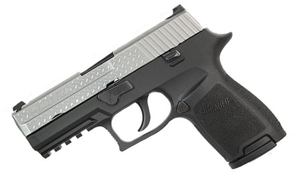 Sig Sauer P250 Compact, 9mm, Diamond Plate, Night Sights, DAO, New Style