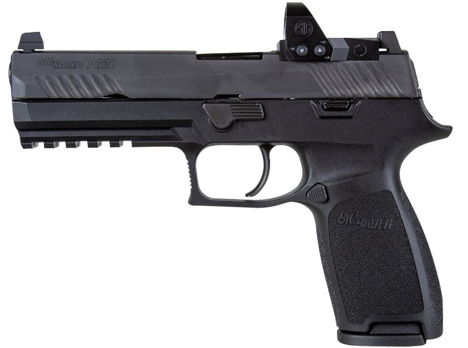 Sig Sauer P320 Full Size, 9mm, Nitron, Contrast Sights - Romeo1 Pro