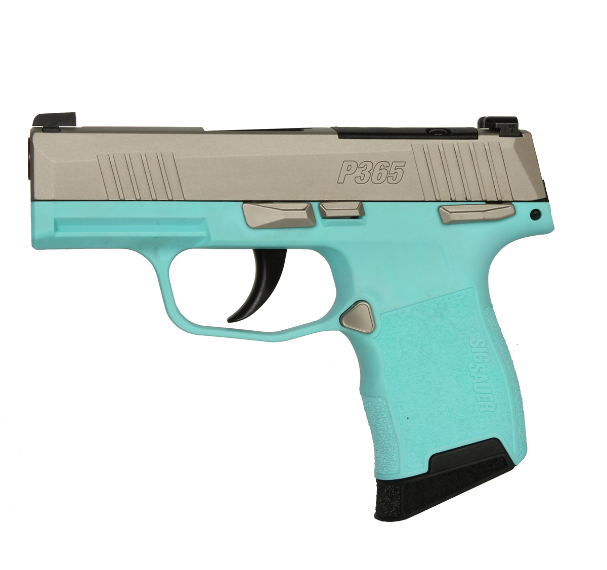 Sig Sauer P365 Robins Egg Blue .380ACP, Night Sights, Nitron, Micro-Compact - Manual Safety 