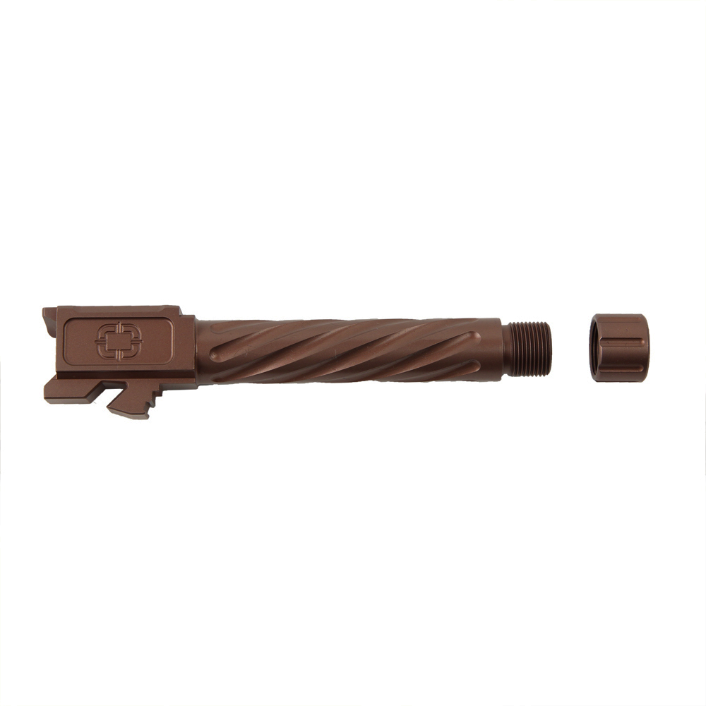 Shadow Systems Threaded Fluted Glock 19 Barrel - Rose Gold Shadow Systems Threaded Fluted Glock 19 Barrel - Rose Gold
