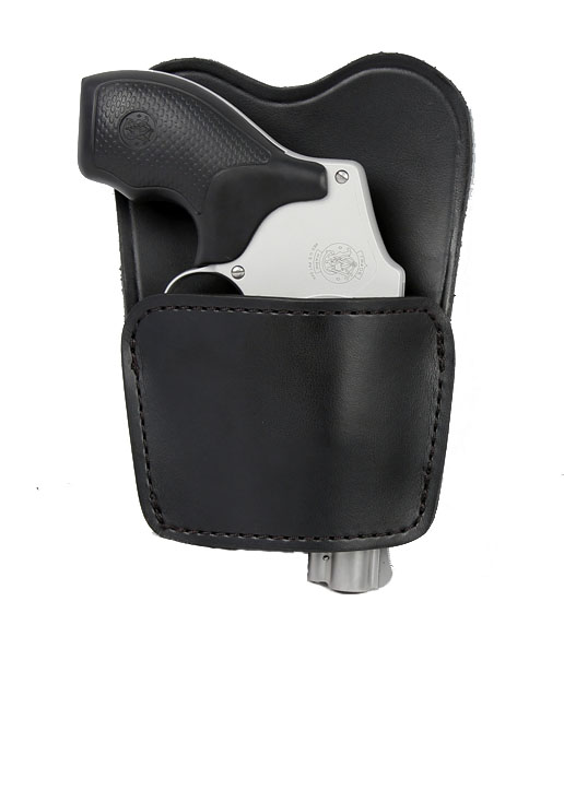 Gould & Goodrich Ambidextrous Belt Slide Holster, BLACK - UNIVERSAL MED AUTO/SM REVOLV