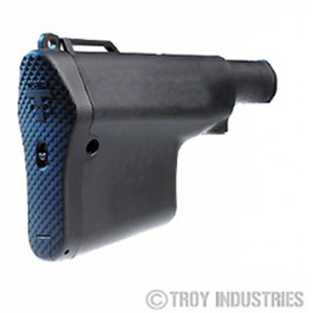 Troy Industries Lightweight Battle Ax CQB Stock - BLK - Top Gun Supply