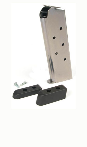 Check-Mate .45ACP, 7RD, SS, CMF, Bumper Pads - Full Size 1911 Magazine
