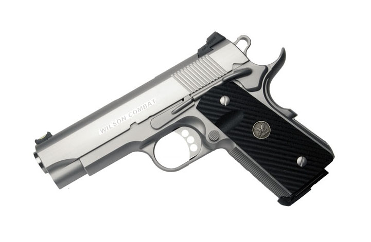 Wilson Combat CQB Compact .45ACP, Ambi Safety, Stainless, Round Butt