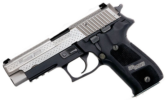 Sig Sauer P226R Diamond Plate 9mm, SigLite Night Sights, DA/SA