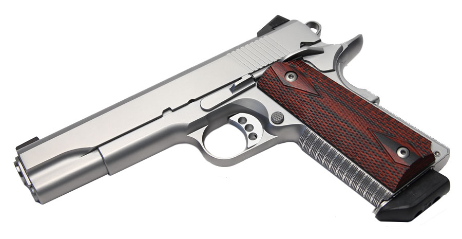 Ed Brown 9mm Special Config, 5 inch, SS, Night Sights - Skip-Line Checkering
