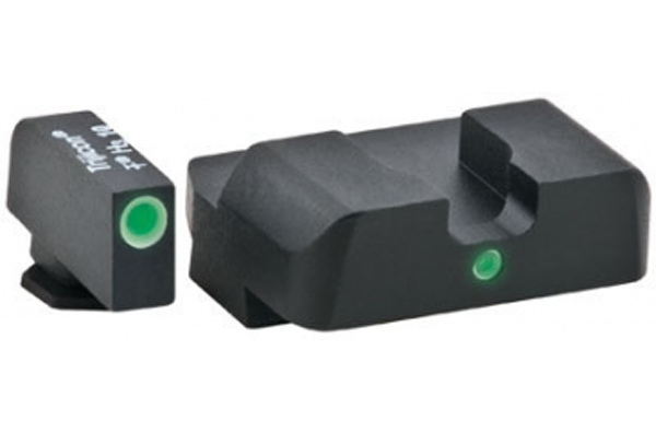 Ameriglo Tritium Night Sight Set - i-Dot - Glock 9mm, .40, .357, .45 G.A.P. - Green/Yellow