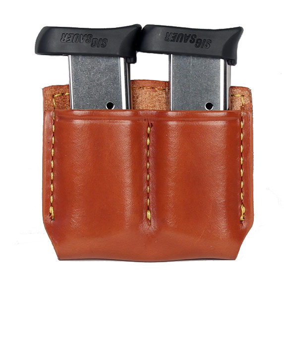 Gould & Goodrich Double Magazine Pouch - BROWN
