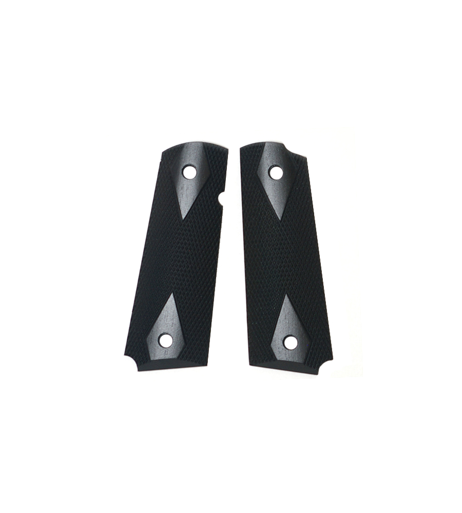 Ahrends Govt 1911 Grips, Double Diamond, Ebony