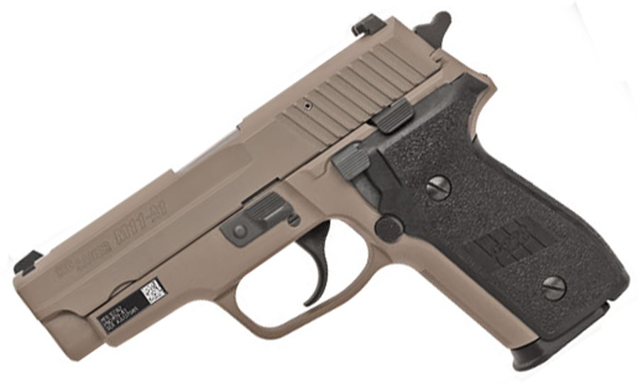 Sig Sauer M11-A1 Desert 9mm, SigLite Night Sights, DA/SA