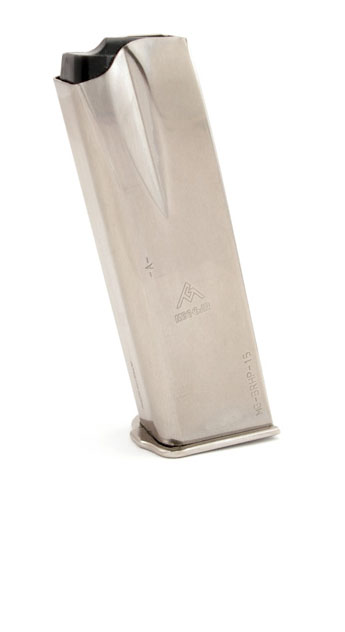 Mec-Gar Browning HP 9mm 15rd magazine - NICKEL