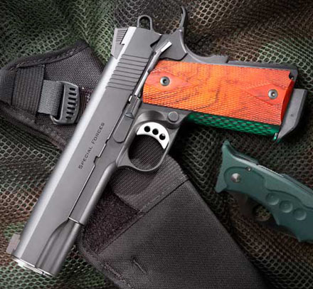 Ed Brown Special Forces, 5 inch, 9mm, Night Sights - SS - BLACK GEN III COATING