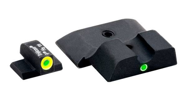 Ameriglo Tritium Night Sight Set - Pro i-Dot - Smith-Wesson M&P Pistols - Green/Green (lumi-lime outline)