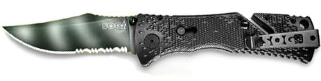 SOG Trident Tiger Striped Knife