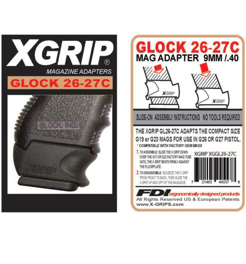 X-Grip - Glock 26-27 COMPACT