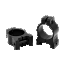 Warne Vapor Scope Ring Set Matte, 1" Tube, Low Picatinny/Weaver