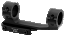 Warne MSR Scope Mount/Ring Combo Matte Black 1" 20 MOA