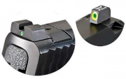 Ameriglo Tritium Night Sight Set - BOWIE - Smith-Wesson M&P Pistols - Green/Green (lumi-lime outline)