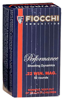 Fiocchi .22WMR 40GR JHP - 50RD Fiocchi .22WMR 40GR JHP - 50RD