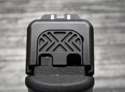Milspin Custom Back Plate - X-Carve- Standard Glock - Stainless Steel with Black Coating Milspin Custom Back Plate - X-Carve- Standard Glock - Stainless Steel with Black Coating