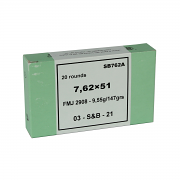 Sellier & Bellot 7.62x51mm 147 GR. FMJ - 20RD