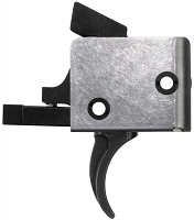 CMC Triggers Drop-In Single-Stage Curved Trigger w/ 5-5.50 lbs Draw Weight & Black/Silver Finish