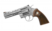 Colt Python 357 Mag 6RD 4.25" Stainless Steel - Walnut Target Grip