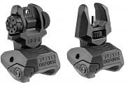 FAB Defense Front/Rear Folding Back-Up Sights - BLACK