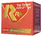 Rio Ammunition Top Target 410 Gauge 2.50" 1/2 oz #7.5 - 25RDS Rio Ammunition Top Target 410 Gauge 2.50" 1/2 oz #7.5 - 25RDS