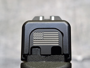 Milspin Custom Back Plate - US Flag - Glock 43/43X/48 - Stainless Steel with Black Coating