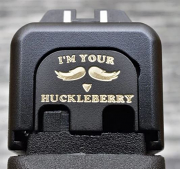 Milspin Custom Back Plate - Huckleberry - Standard Glock - Brass with Black Coating